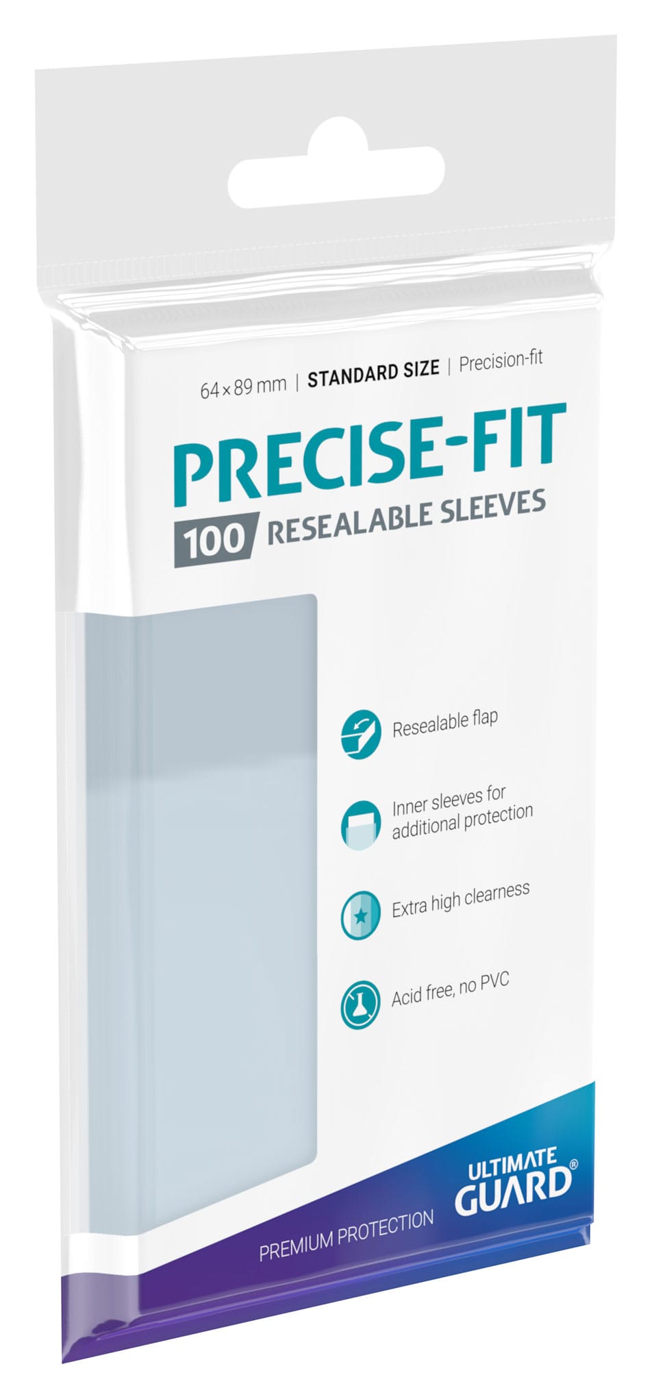 Ultimate Guard Precise-Fit Sleeves Standard Size (100) - Resealable